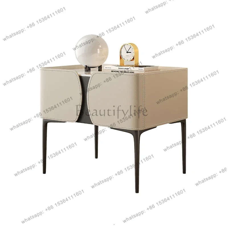 Luxury Simple Bedside Table Creative Modern Simple Unique Nightstands Minimalist Nordic Mesita De Noche Bedroom Furniture