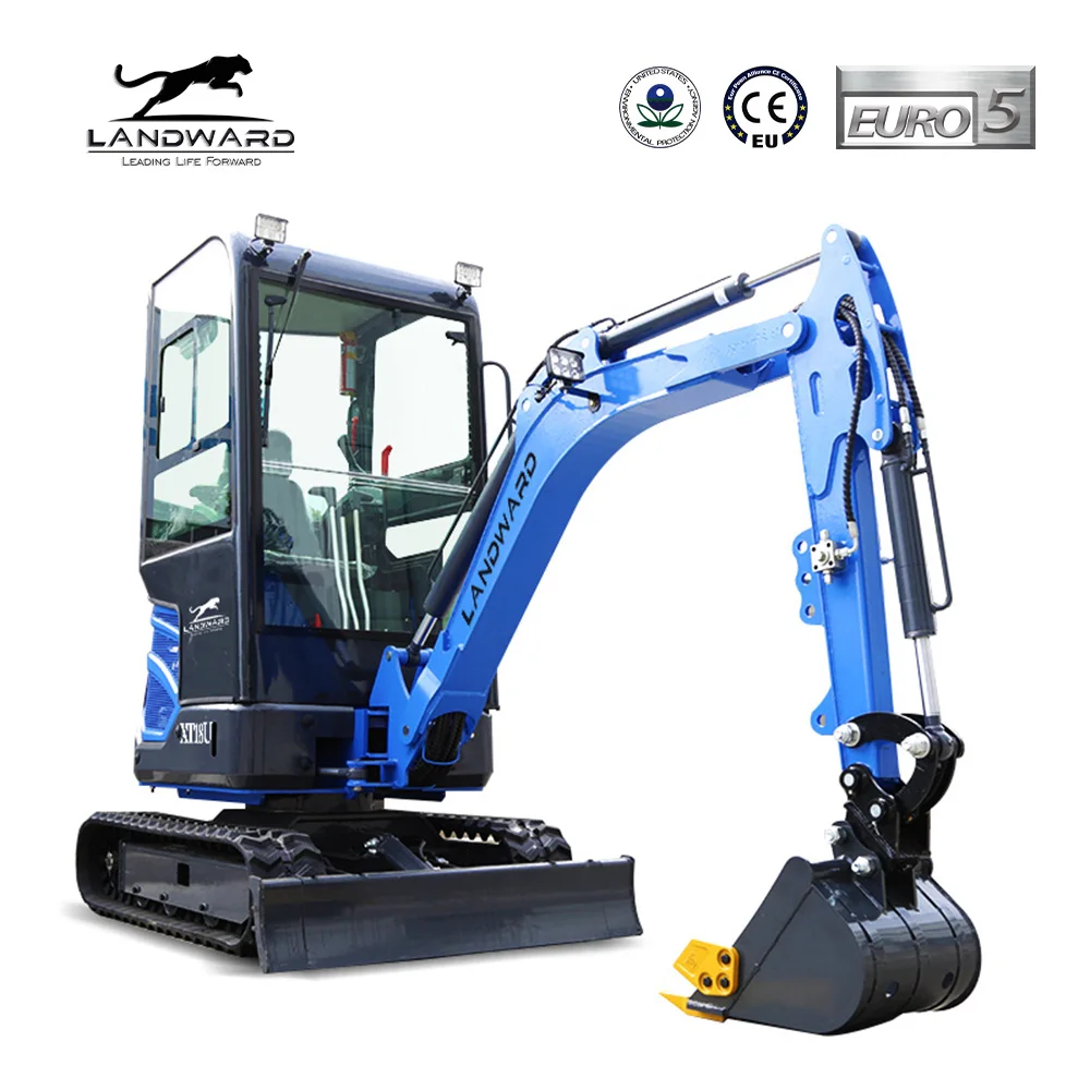 

New Diesel Engine Mini Crawler Digger 1800kg High Quality Mini Excavator CE/EPA/EURO Multifunctional Compact Bagger Customized