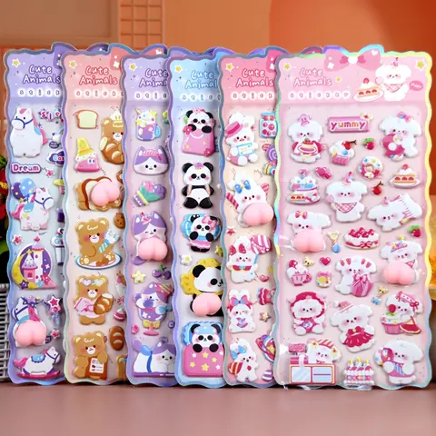2 sheets Soft and Cute Bubble Stickers, For Mobile Phone and Laptop Decorative Stickers, Fun Design, Tactile Perception