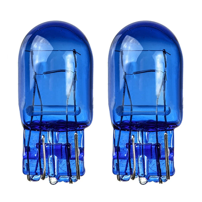 2xw21 5W T20 580 Dual filamen Sidelight 7443 Super putih HID bohlam Xenon 6000k