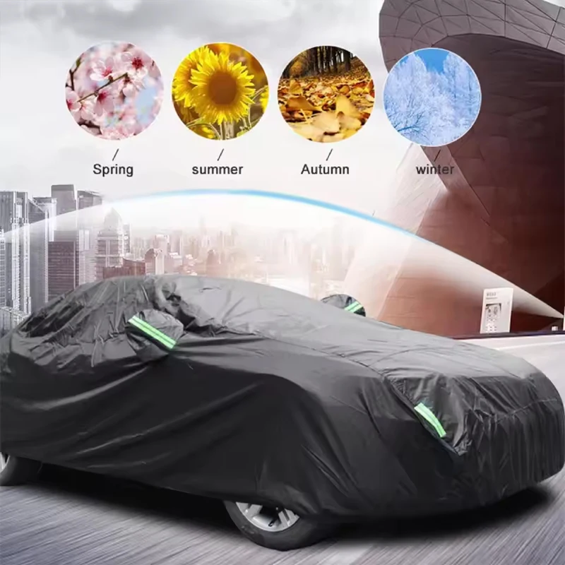 Auto Exterior Sun-Snow Protective Car Cover For Jaguar XJ X350 X358 X351 2003-2019 Waterproof Dustproof Anti-UV Outdoor Cover view 3
