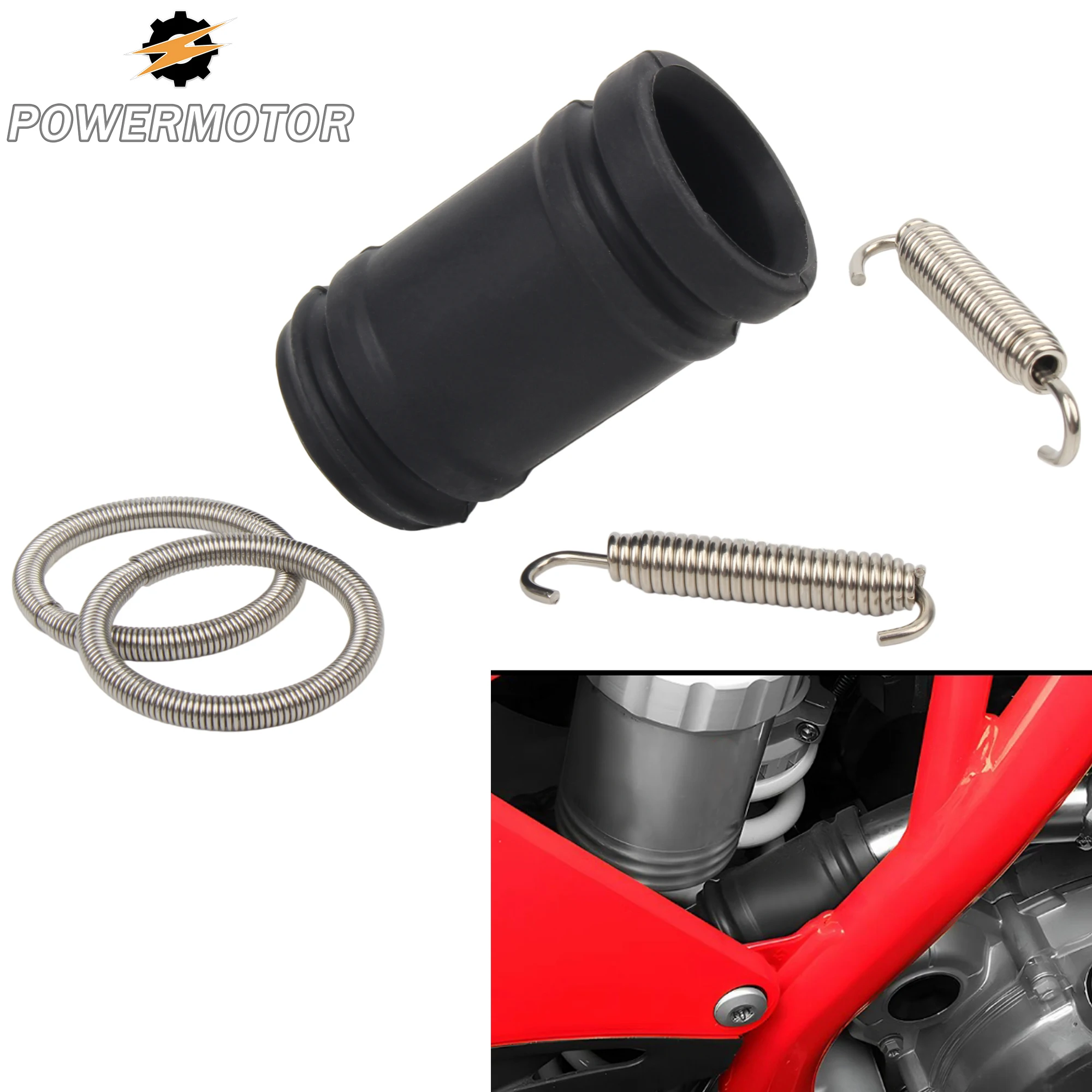 

DirtBike Motorcycle Pipe Tailpipe Seal Ring Spring Exhaust Coupling Kit For KTM SX XC XCW EXC HUSQVARNA KAYO BSE Motocross Part