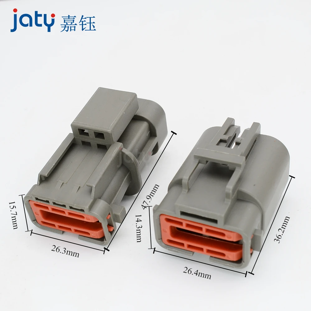 JATY 1set 2-pin DJ70255-6.3-11/21 Excavator Pressure Switch Generator Plug Connector 7223-6224-40