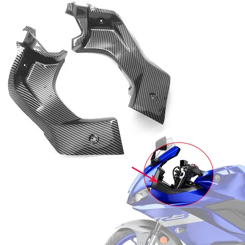 二輪車用カーボンファイバーサイドハンドルカバー,ヤマハ用フェアリングカバー,R 3,r25,yzfr3,yzfr25,2019,2020