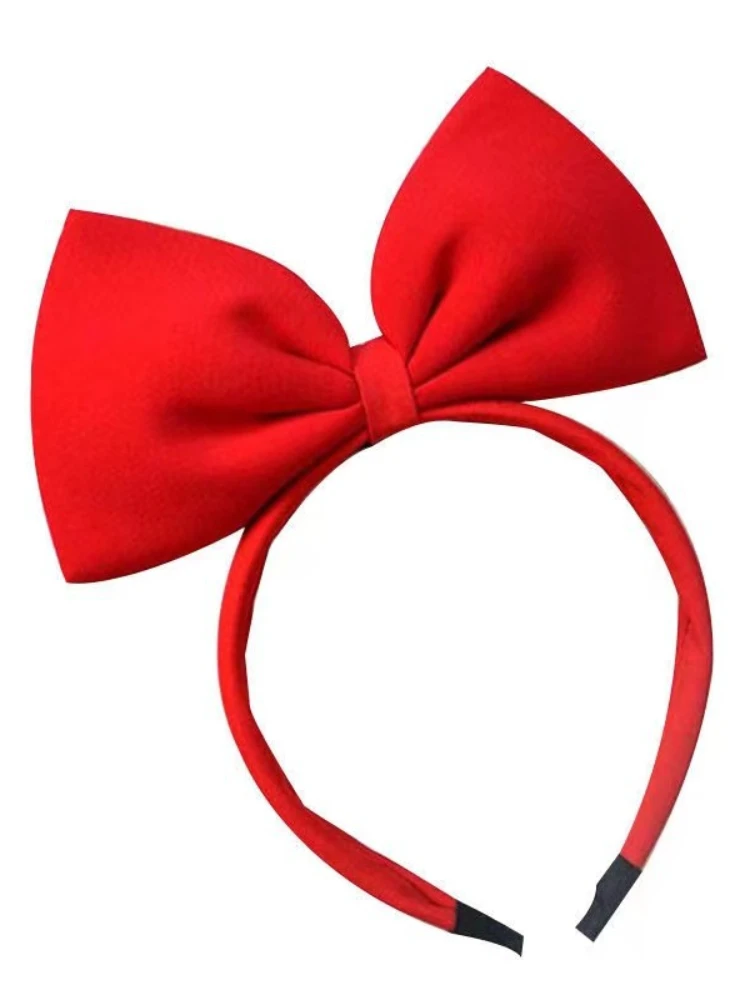 Red Hair Bows Headband Hairbands Girls Fabric Headwear Kids Hair Accessories Christmas Headband Party Cloth Hair Band