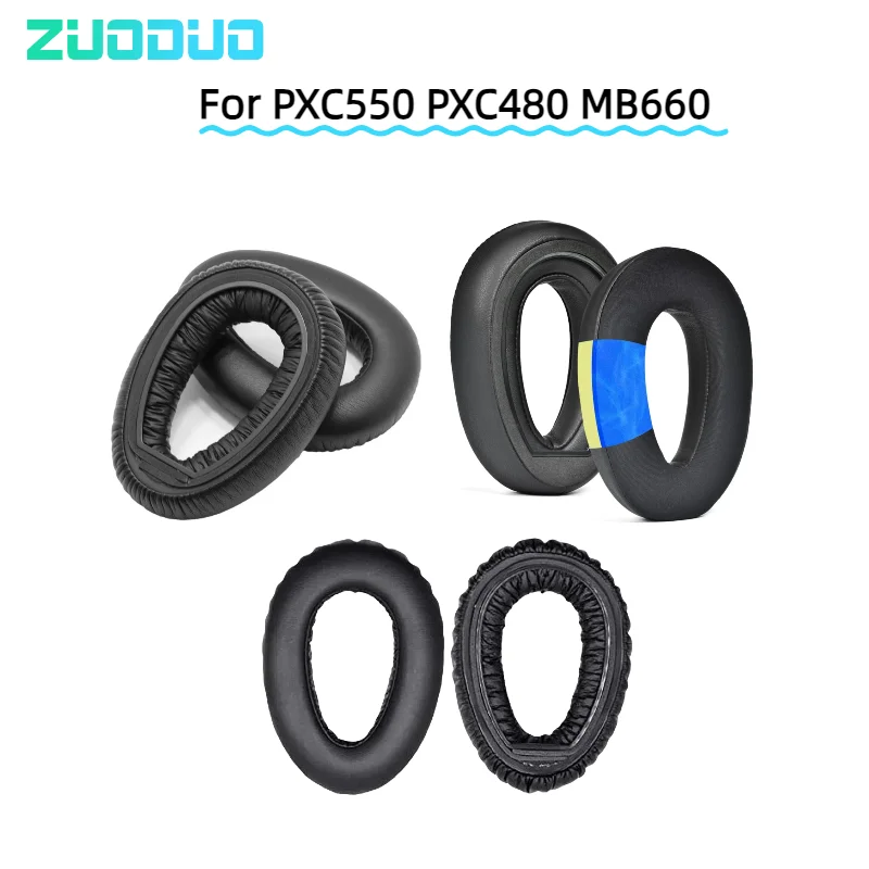 

Ear Pads For Sennheiser PXC550 PXC480 MB660 UC Perfect fit Leather Sleeve Cooling Gel memory sponge Earmuff Headphones Headset