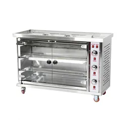 3 Rod Chicken Rotisserie Grill/ Gas Roast Chicken Machine/ Chicken Rotisserie