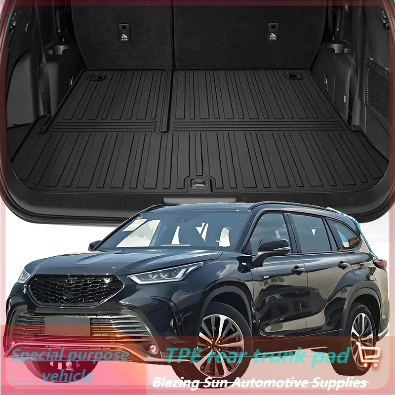 

Car Auto Rear Boot Cargo Liner Tray Trunk Mat Carpet for Toyota CROWN KLUGER 2021- Cushion Pad Carpet Pad Anti-dirty Anti-water