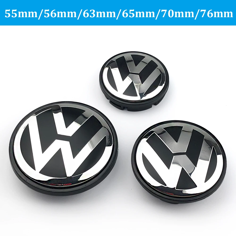 Volkswagen Wheel Center Hub Caps 56mm 65mm 70mm wheel cover for VW Golf 4 5 6 7 Polo Passat B5 B6 B7 Touran CC car accessories