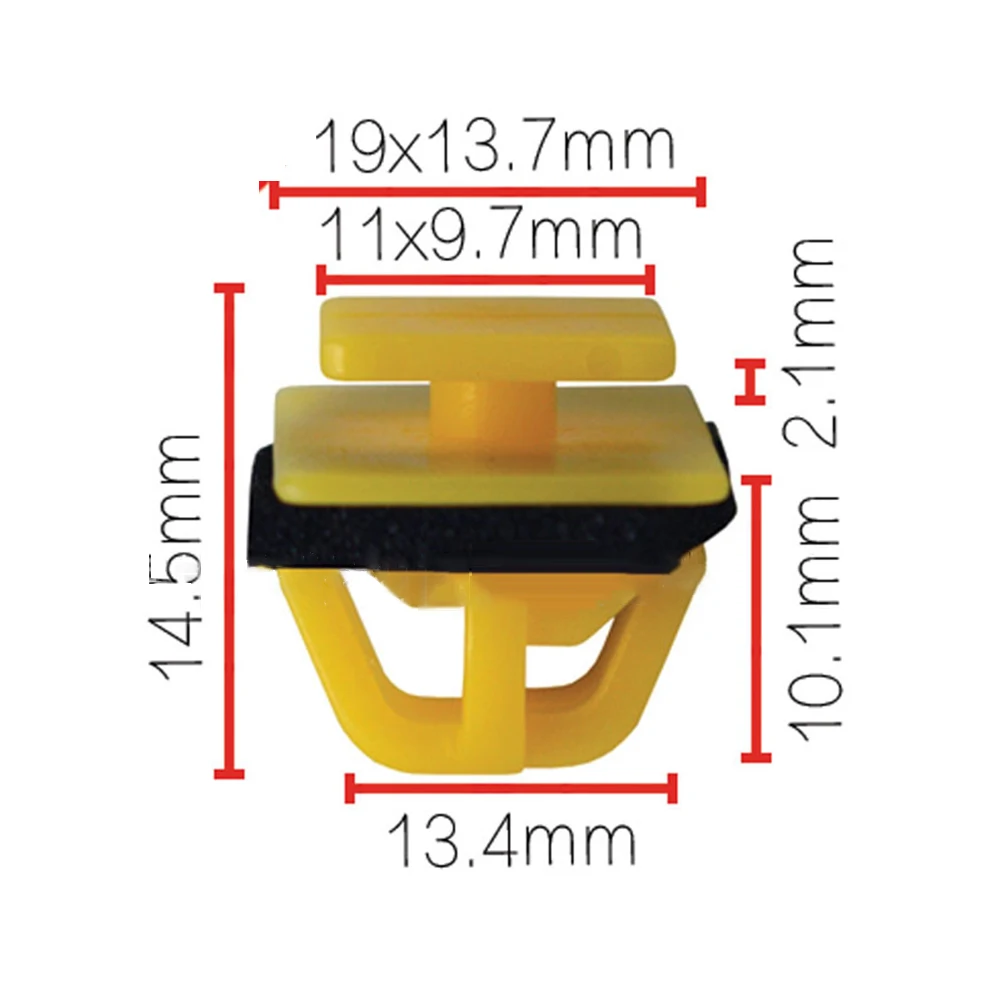 

25pcs Exterior Sill & Body Side Moulding Retainer Clips For Hyundai 87758-35000 For Auveco #21064 Auto Clip Rivet Retainer