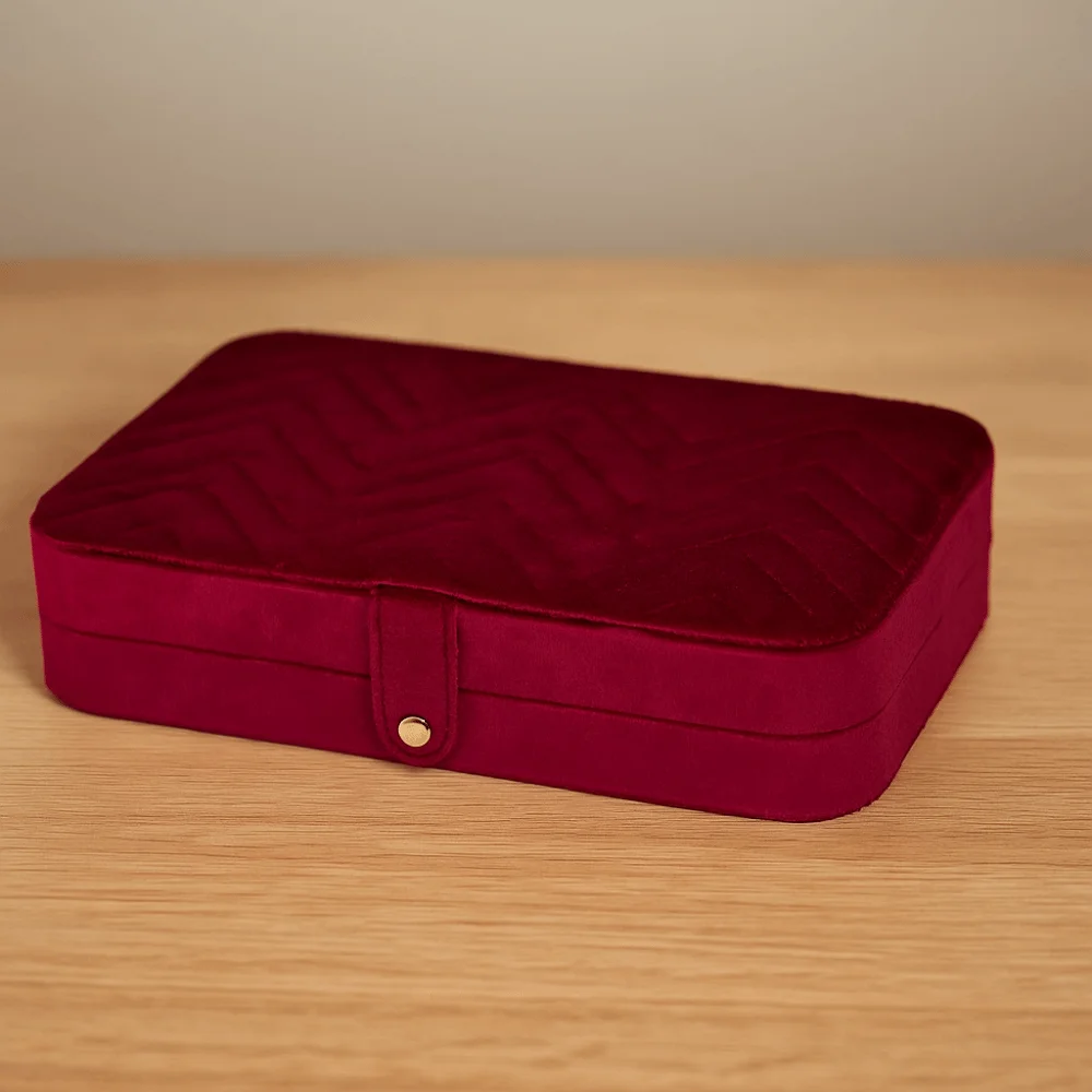 

Rings Necklace Jewelry Packing Bag Bracelet Earrings Organizer Velvet Jewelry Holder Large Capacity Square Jewelry Box Vacation