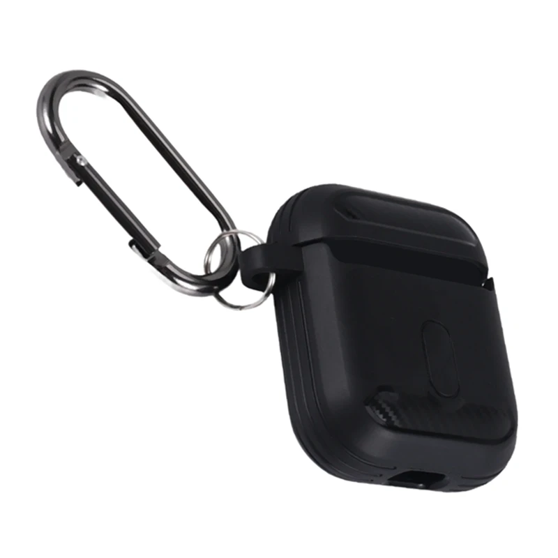 Carbon Fiber Pattern Earphone Caseprotector For Apple  Case Cover For Apple  1/2 [Visible LED Light]