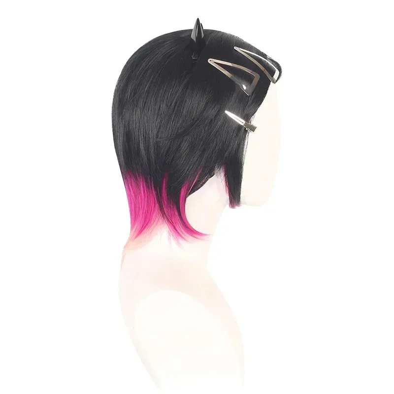 Game Valorant Clove Cosplay Wig Role Play Hair High Temperature Wire For Women Girls