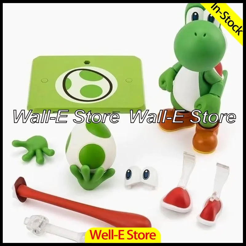 

В наличии оригинальная фигурка Bandai SHF Yoshi Super Mario, переиздание, подарки на день рождения для детей