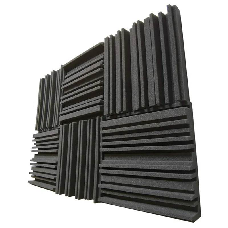 

18 Pcs Acoustic Studio Absorption Foam Panel Broadband Sound Absorber Periodic Groove Structure-AT20