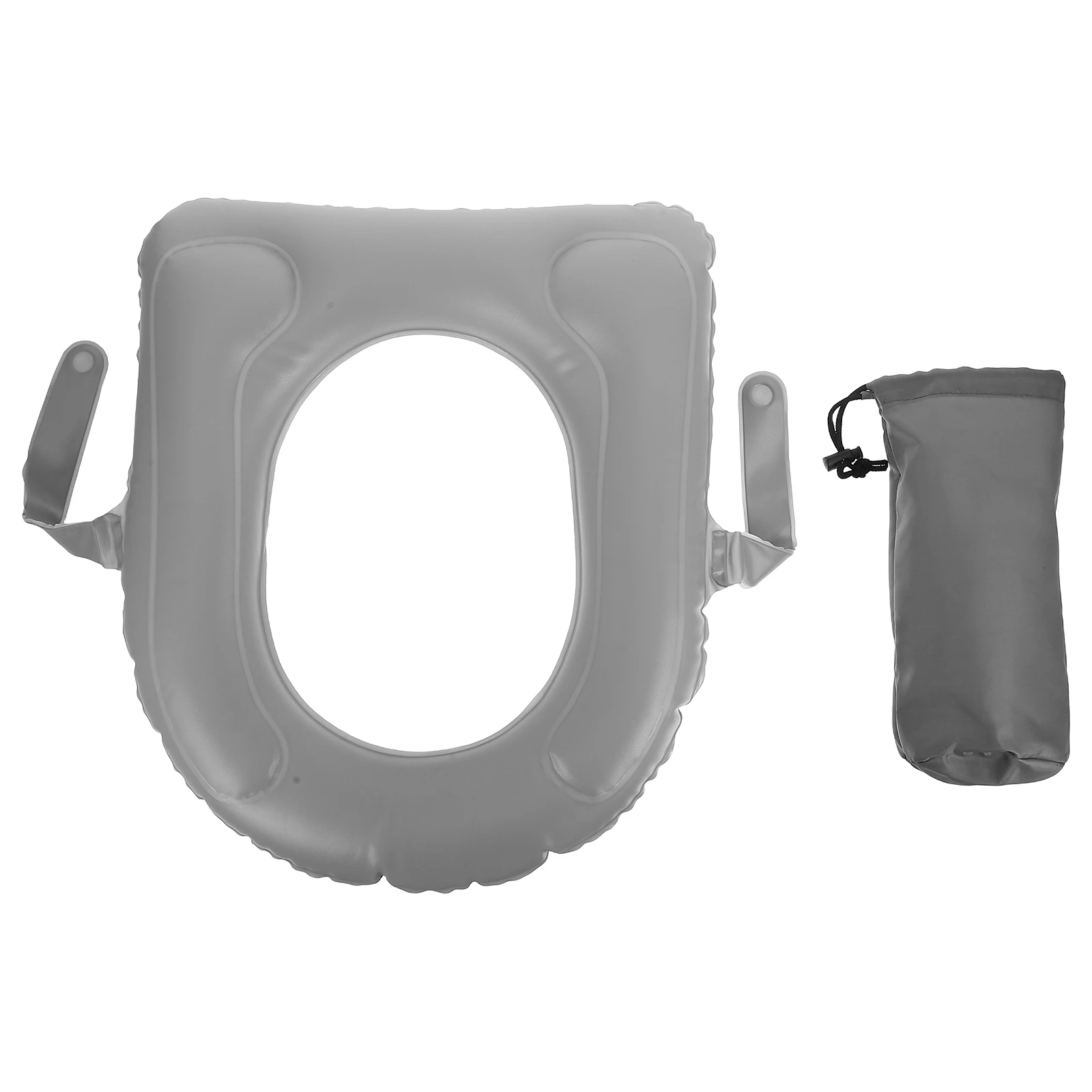 

Inflatable Toilet Seat Cushion PVC Pads Bathroom Universal Seat Pad Commode Chair Foldable Travel Home Use Suction Cups