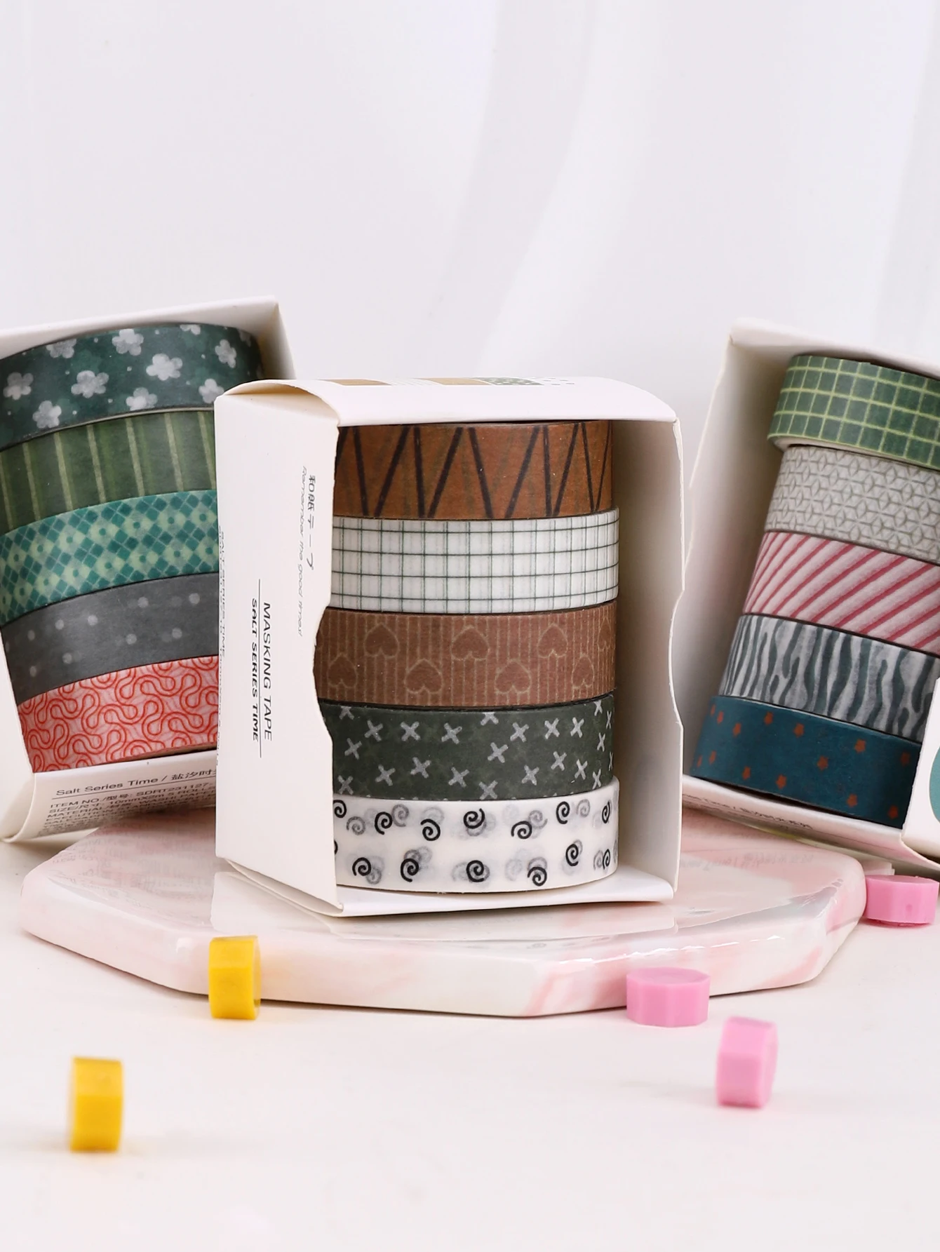 

5rolls/box Vintage washi tape Decoration Washi Masking Tape Gift For Artists Scrapbooking Stationary Supplies washi tape