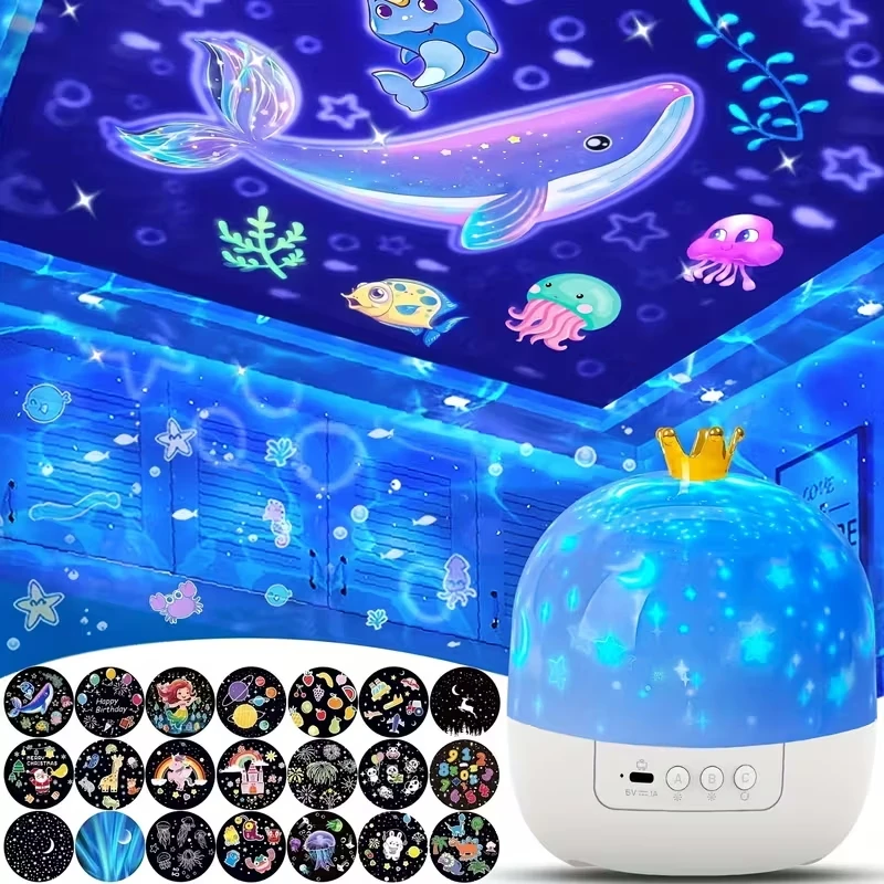 Night Lights Star Galaxy Projector Bedroom Ceiling Star Projector with 360 Rotating for Boys and Girls Birthday Christmas Gifts