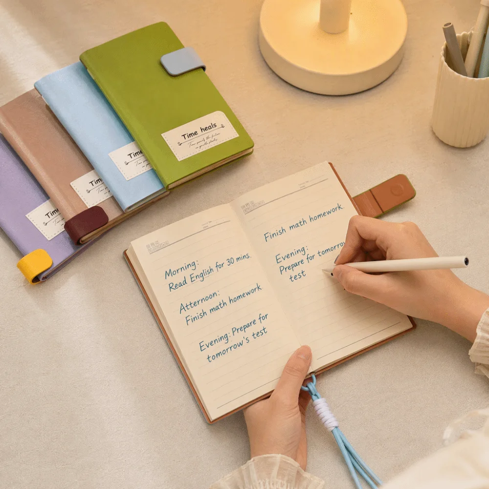 Practical Portable Small notebook Smooth Writing Lovely Color Options Diary notebook Thick Paper Notebook Self-Discipline