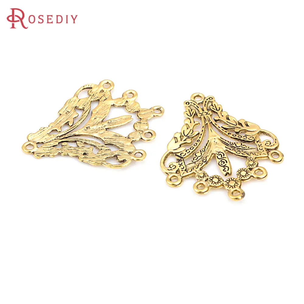 10PCS Antique Bronze Zinc Alloy Earrings Charms High Quality Diy Jewelry Making Supplies Necklace Earrings Accessories for Women