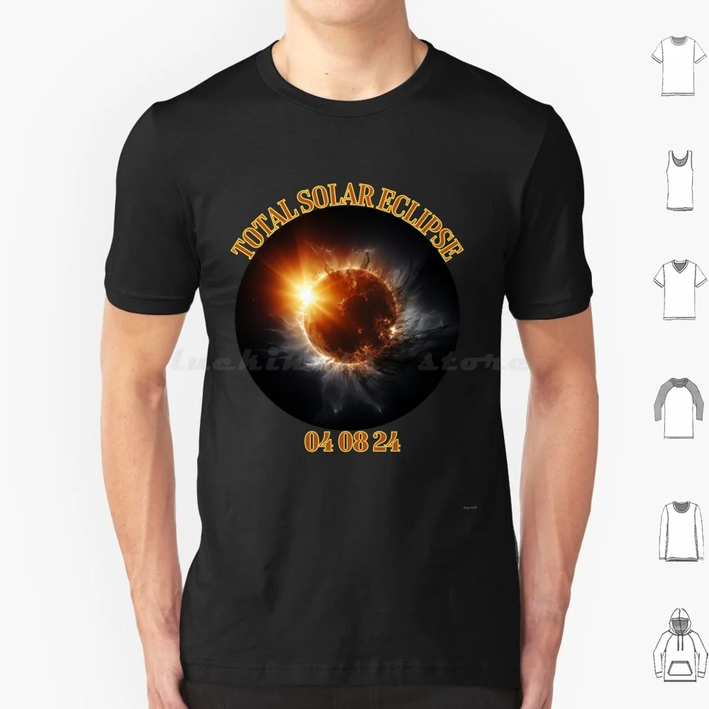 Футболка с солнечной батареей 04 08 24 Небесная гармония большого размера 100% хлопок солнечная батарея 2024 Нью-Йорк солнечная батарея 2024 всего солнечная в 2024 году