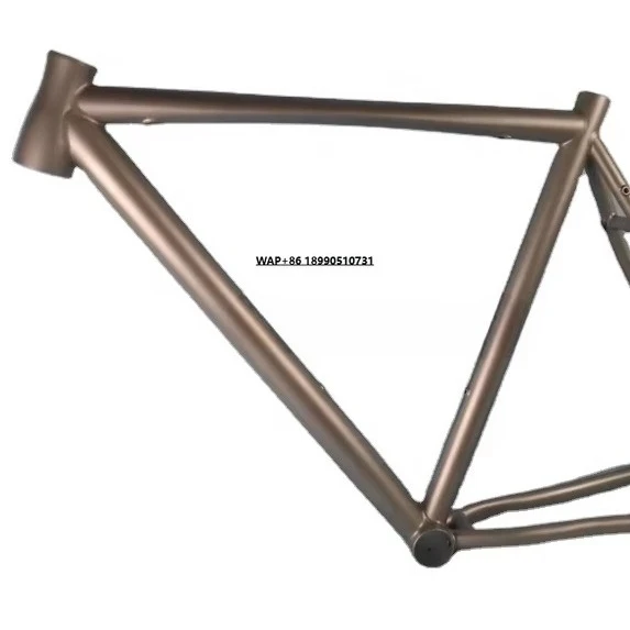 

Disc Brake 700C Cyclocross Titanium Frame with FlatTube