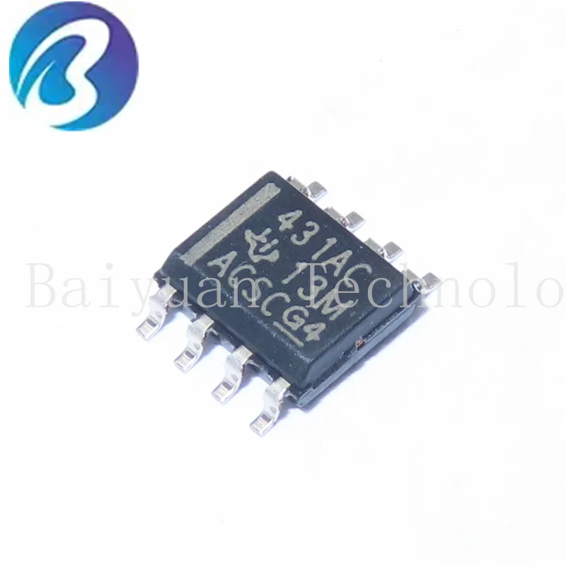 TL431ACDR,100PCS,Shunt Voltage Reference IC Adjustable 2.495V 36 VV ±1% 100 mA 8-SOIC