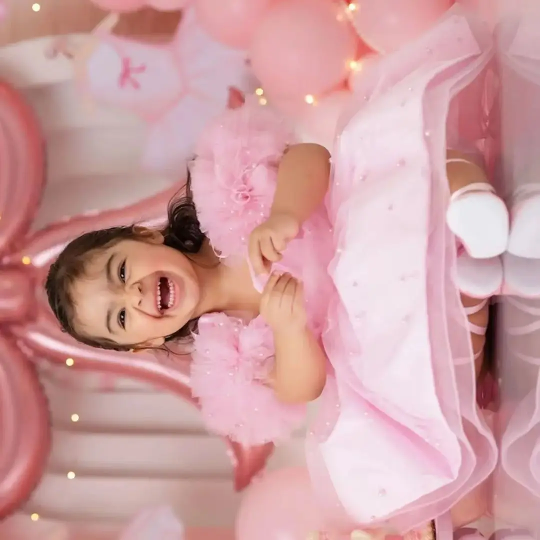 

Индивидуальное длинное платье для девочки на день рождения, свадьбу, с рюшами, без рукавов, для конкурсов красоты, Первого Причастия, бальное платье