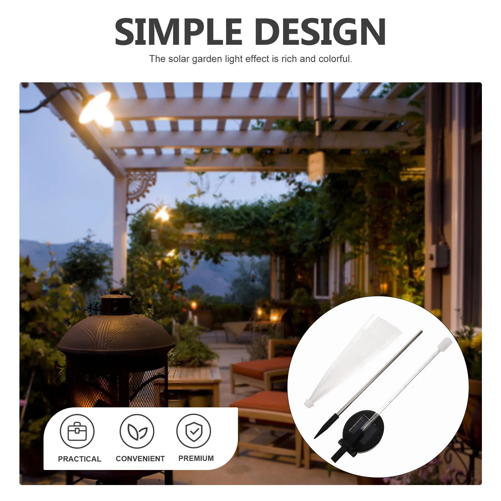 

Creative Light Outdoor Yard Decoration Waterproof Solar Powered Garden Lighting For Patio Lawn Fence Path Decor
