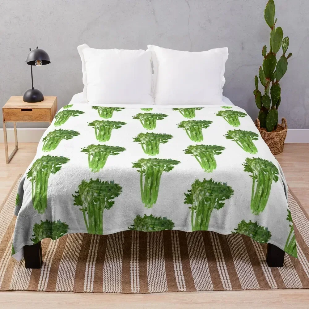 

Celery Throw Blanket Anti Shedding Soft Fuzzy Blanket for Home