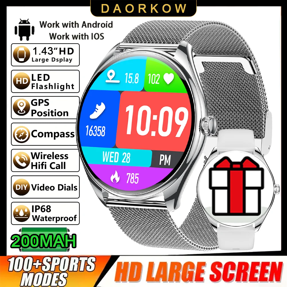 Classic Ultra-Thin Smartwatch with AMOLED Display