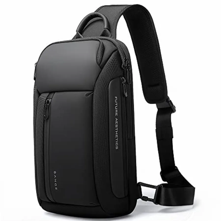 

Men's Crossbody Backpack - Waterproof Shoulder Bag for Travel, Hiking and Daily Commute