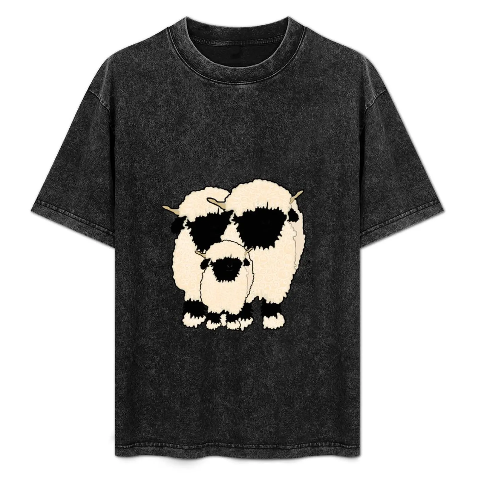 

Valais family T-Shirt Simple Line Art Print Tee