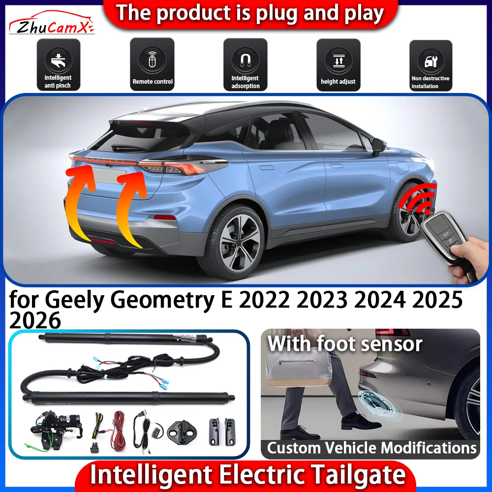 Smart Powered Tailgate System for Geely Geometry E 2022 2023 2024 2025 2026 Automatic Intelligent Electric Trunk Lift Control