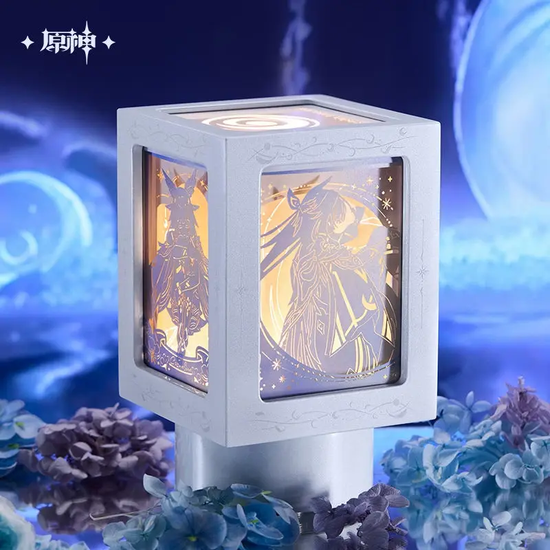 

[Genuine] miHoYo Game Genshin Impact Columbina Rotating Paper Carved Night Light Music Box Gift Box Damselette Collection Cards