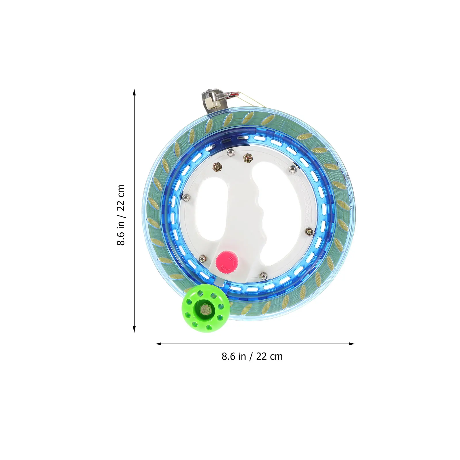 1セット 1セット ラインホイール ブルー 軽量 ロック可能 ハンドホイール アウトドア カイトフライング スプールリール ワインダー カイト糸アクセサリー