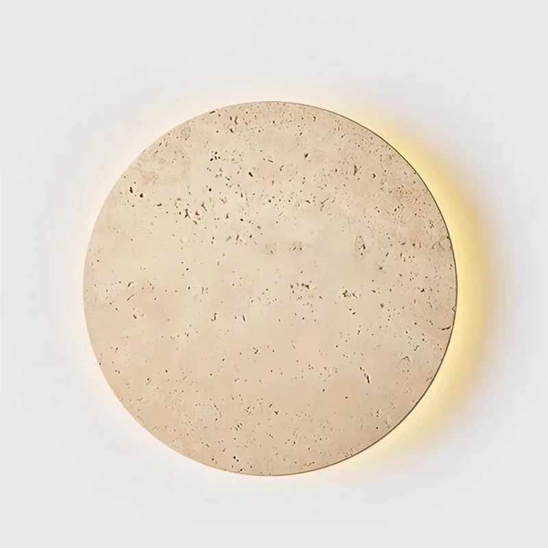 

Natural Yellow Cave Stone Led Sconce Lamp Nordic Minimalist Wabi Sabi Home Decoration Living Room Bedside Corridor Wall Lights