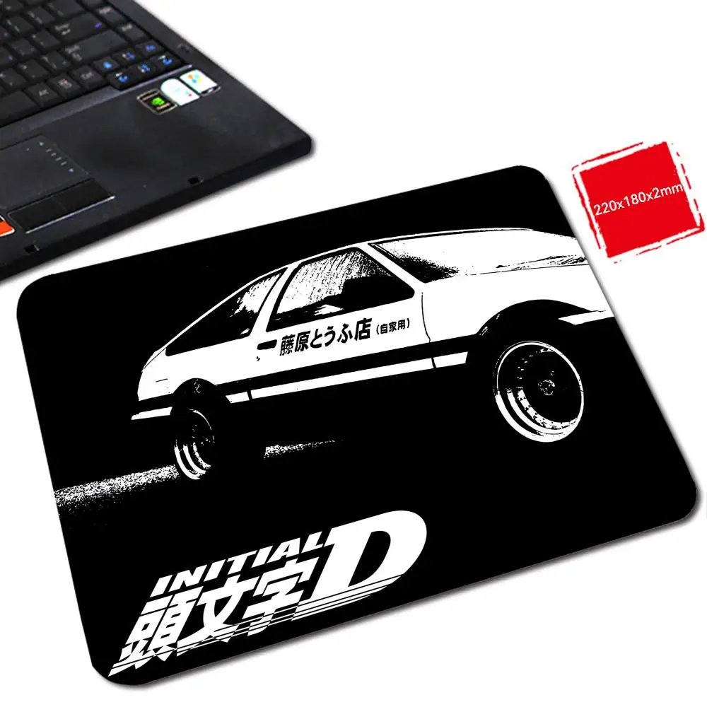 I_initial D Mouse Pad Small Desktop Pc Accessories Mouse Pad Wrist Kawaii Keyboard Mat Gaming Diy Gaming Computer Protector