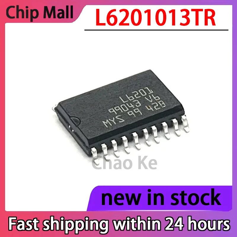 5PCS New L6201013TR Silk Screen Printing: L6201 Bridge Driver Chip SMT SOP-20