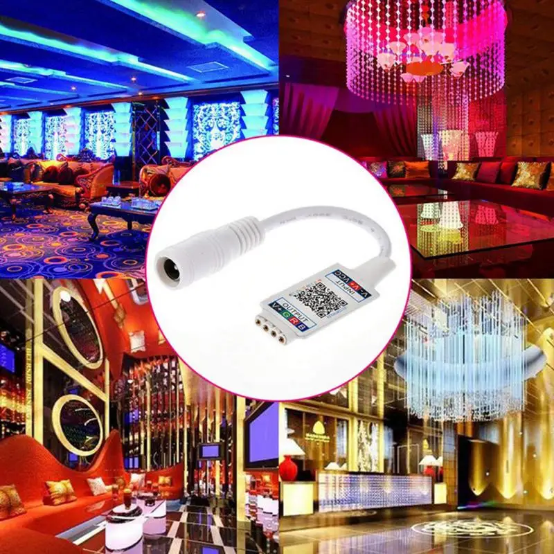 Mini RGB Bluetooth Controller DC 5V 12V 24V Music BT Smart APP Controller controllo Dimmer per TV Light RGB Lighting Tapes