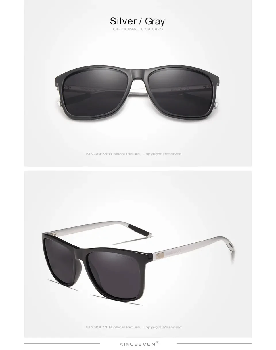 Kingseven neue Sonnenbrille für Männer polarisierte uv400 Augenschutz Linse Nachtsicht brille Damen accessoires Vintage Brillen – Detail 5