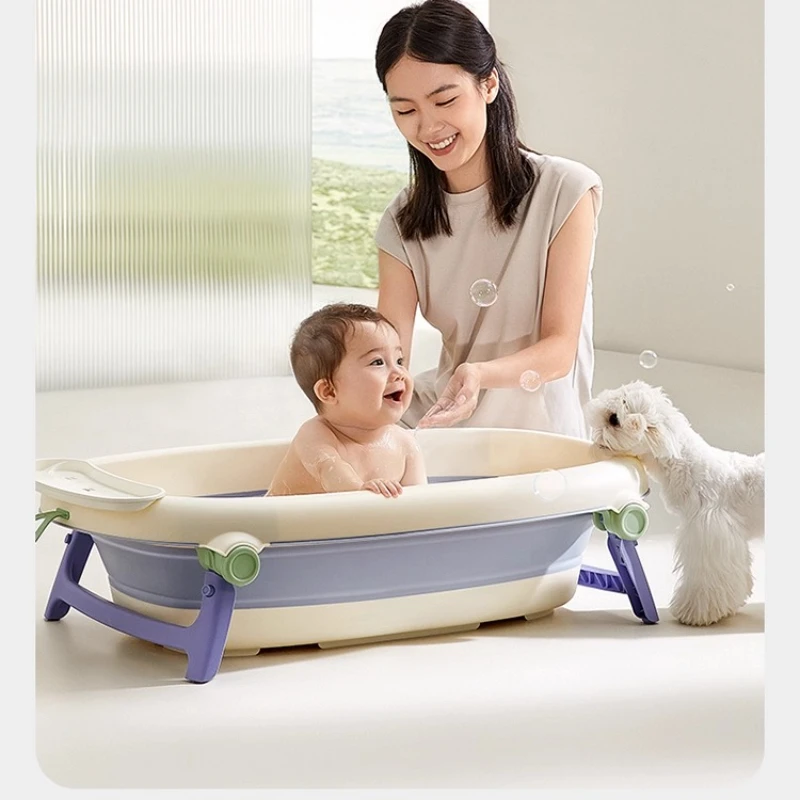 Baby bath, baby bath, foldable sitting and lying artifact, good things to share