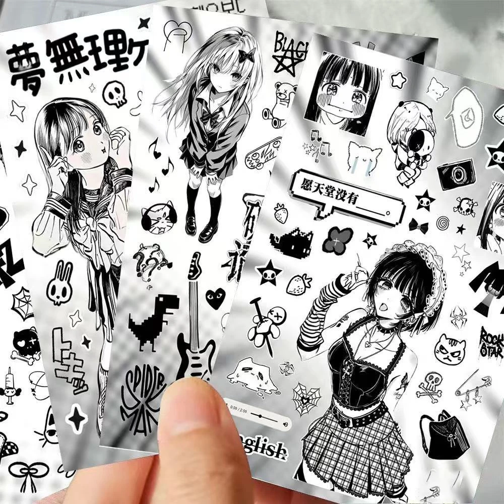 

Набор из 8 наклеек Shoujo Monogatari: Энергичные школьницы, корейские милые девушки, популярные материалы для коллажей, водонепроницаемые новые стикеры