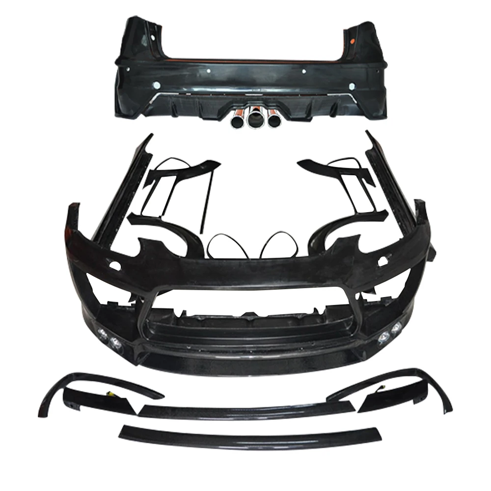 

Широкий комплект кузова, передний и задний бампер, капот, хвостовое крыло, верхнее крыло, колесо, брови, подходит для Porsche Cayenne 958 11-17, модифицированная ламма