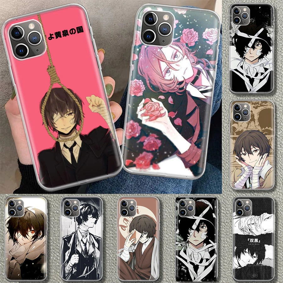 Bungou Stray Dogs Dazai Osamu Phone Case Cover For iPhone 11 12 13 14 15 16 Pro Max Apple X XS XR 7 Plus 8 + Art Customized Fund