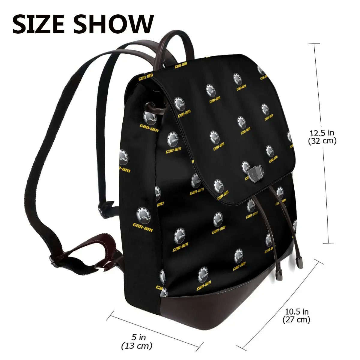 Can-Am BRP Motorcycle Bookbag School Student Bags Hiking Travel Daypack for Women Fashion Derma Backpack