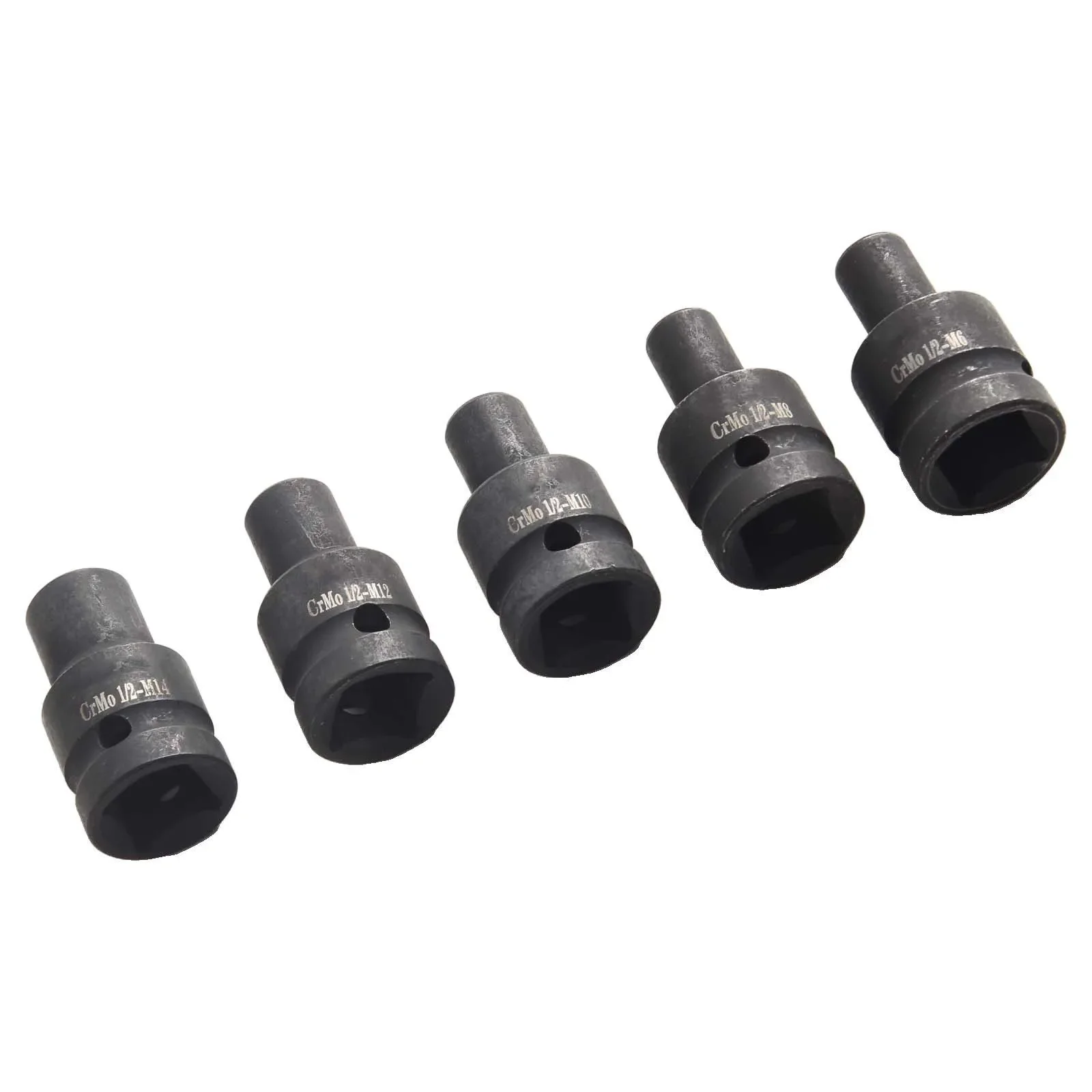 

Square Tap Socket Set 10PCS for Electric Driver Wrench 2 Inch Fits M6 to For M24 Made of Chromium Vanadium Steel