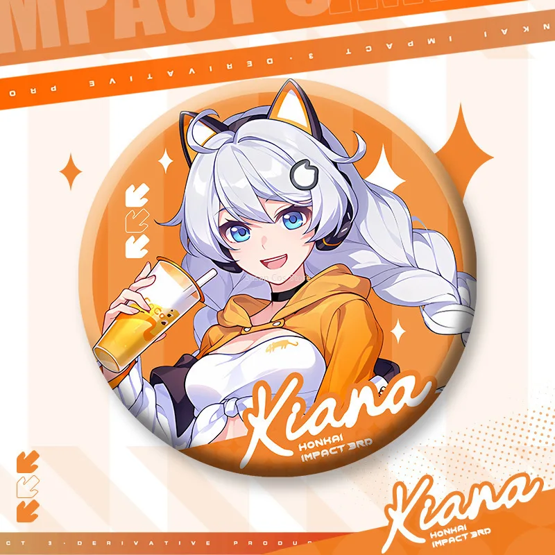 Honkai Impact 3rd X Coco Joint Game Accessoires Cosplay Themasets Elysia Kiana Stand Badge Sleutelhanger Anime Cartoon Xmas Geschenkdoos