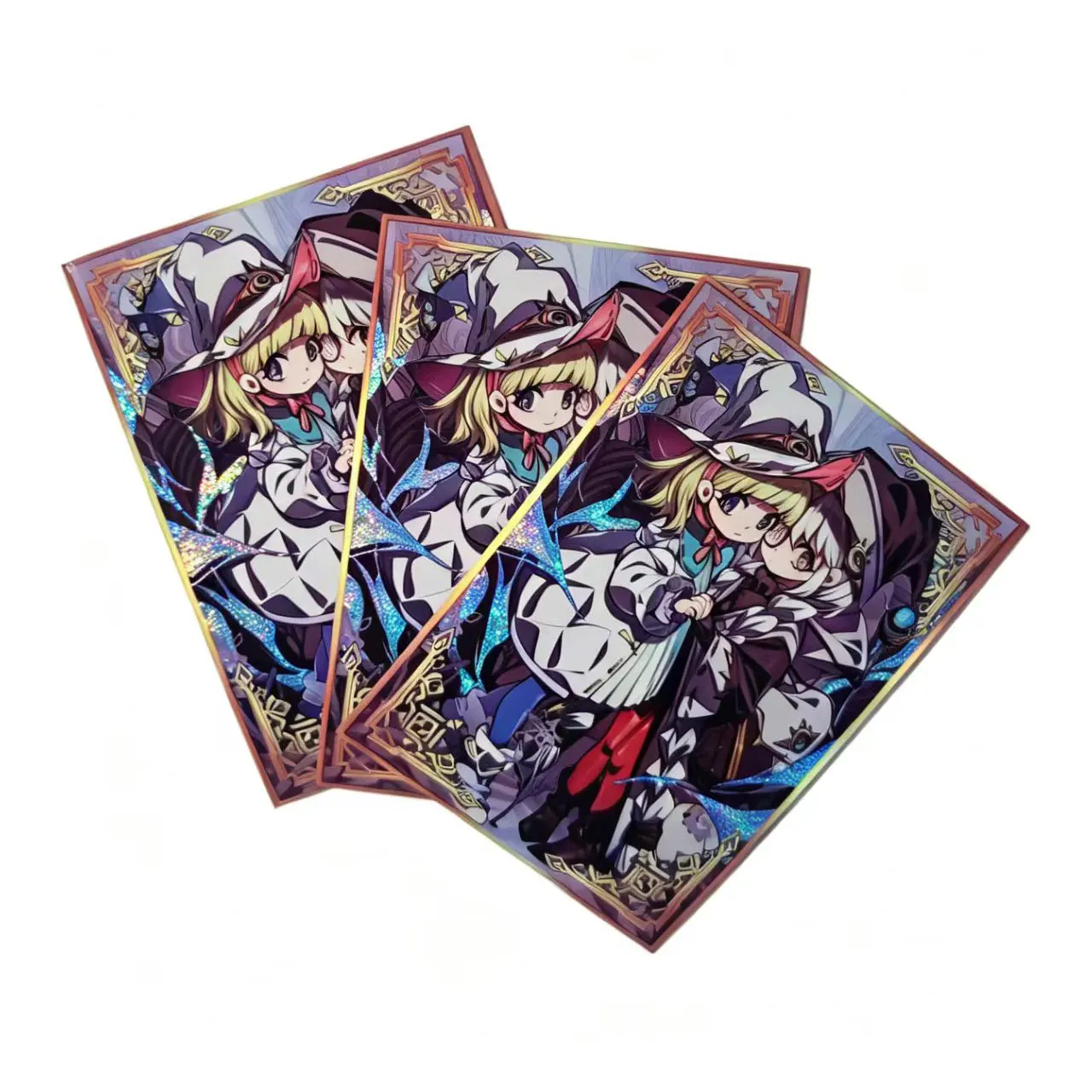 60ct Top Loading Trading Card Sleeves Deck Protector for YuGiOh/Japanese Art Anime Printing Card Sleeves Protectors