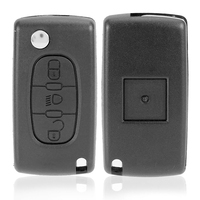 3 Buttons Flip Remote Car Key Shell Replacement Case For CE0523 CE0536 VA2 HU83 Blade For Peugeot For Citroen C8 C6 C5 C4 For Gr